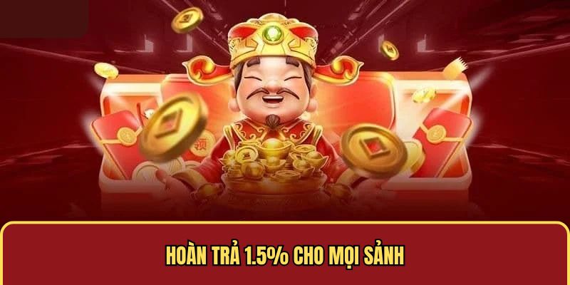 Hoàn trả 1.5% cho mọi sảnh