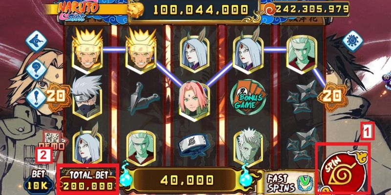 Tựa game nổ hũ rút tiền mặt Naruto